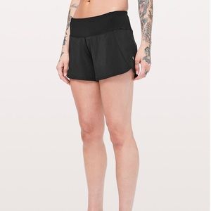 Lululemon black women’s speed shorts